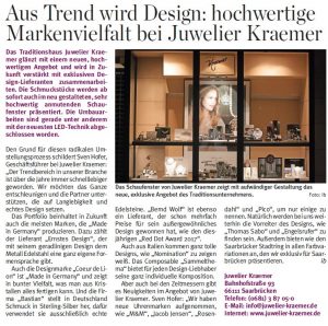 Juwelier Kraemer Saarbrücken