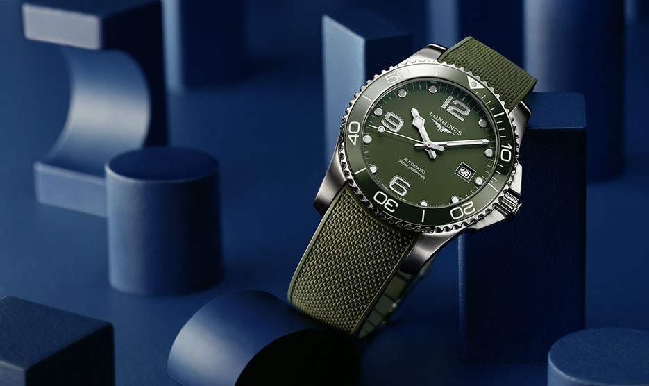 Longines präsentiert die HydroConquest in zwei betörenden Grüntönen Longines präsentiert die HydroConquest in zwei betörenden Grüntönen