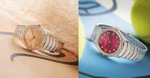 Ebel präsentiert die Sport Classic Lady in beige und rot