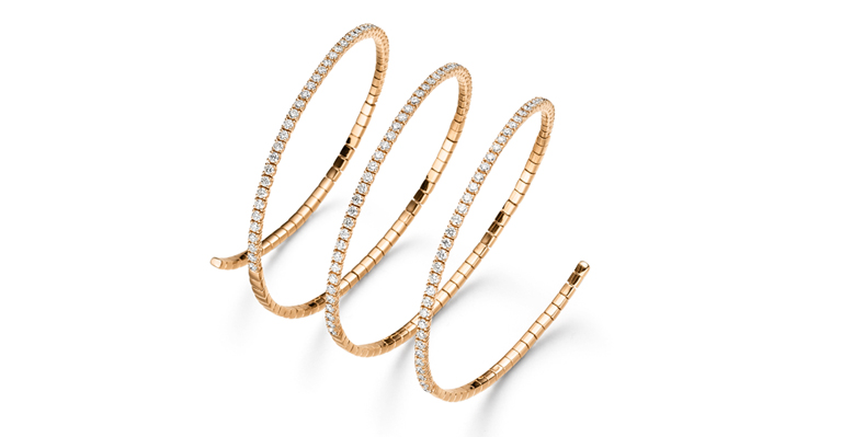 Ein frühlingshaftes Zusammenspiel von Roségold mit Diamanten