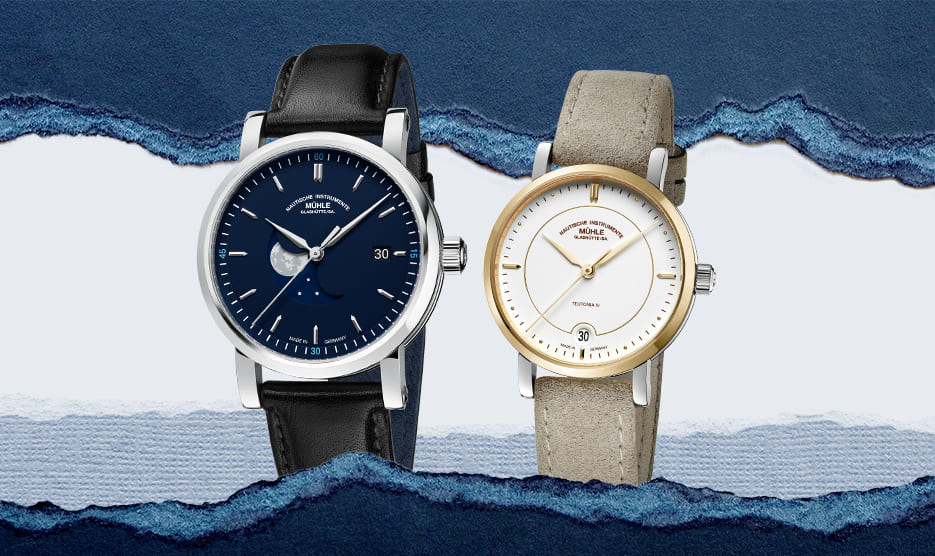 Mühle Glashütte: Teutonia IV BlueMoon und Teutonia IV Lady