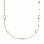 Gelbgold Kette mit ovalen Elementen