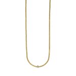 Gelbgold Collier mit Diamanten