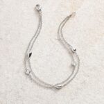 Platin Armband mehrreihig mit Brillanten