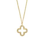 Gelbgold Kette mit Diamanten