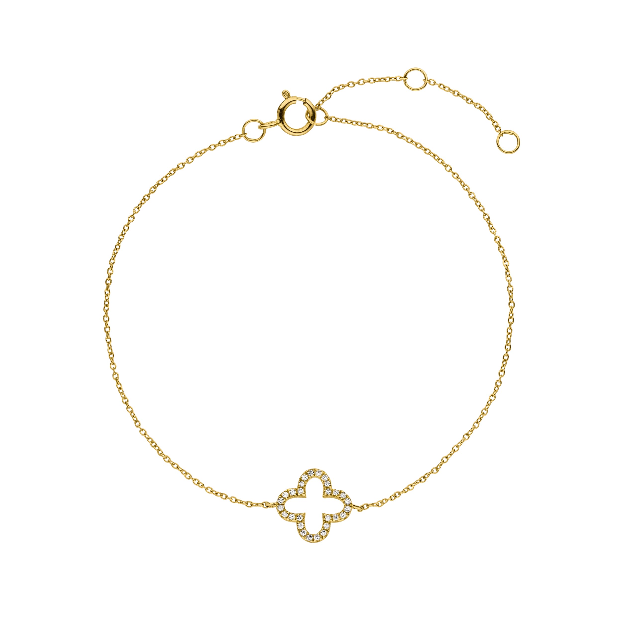 Gelbgold Armband mit Diamanten