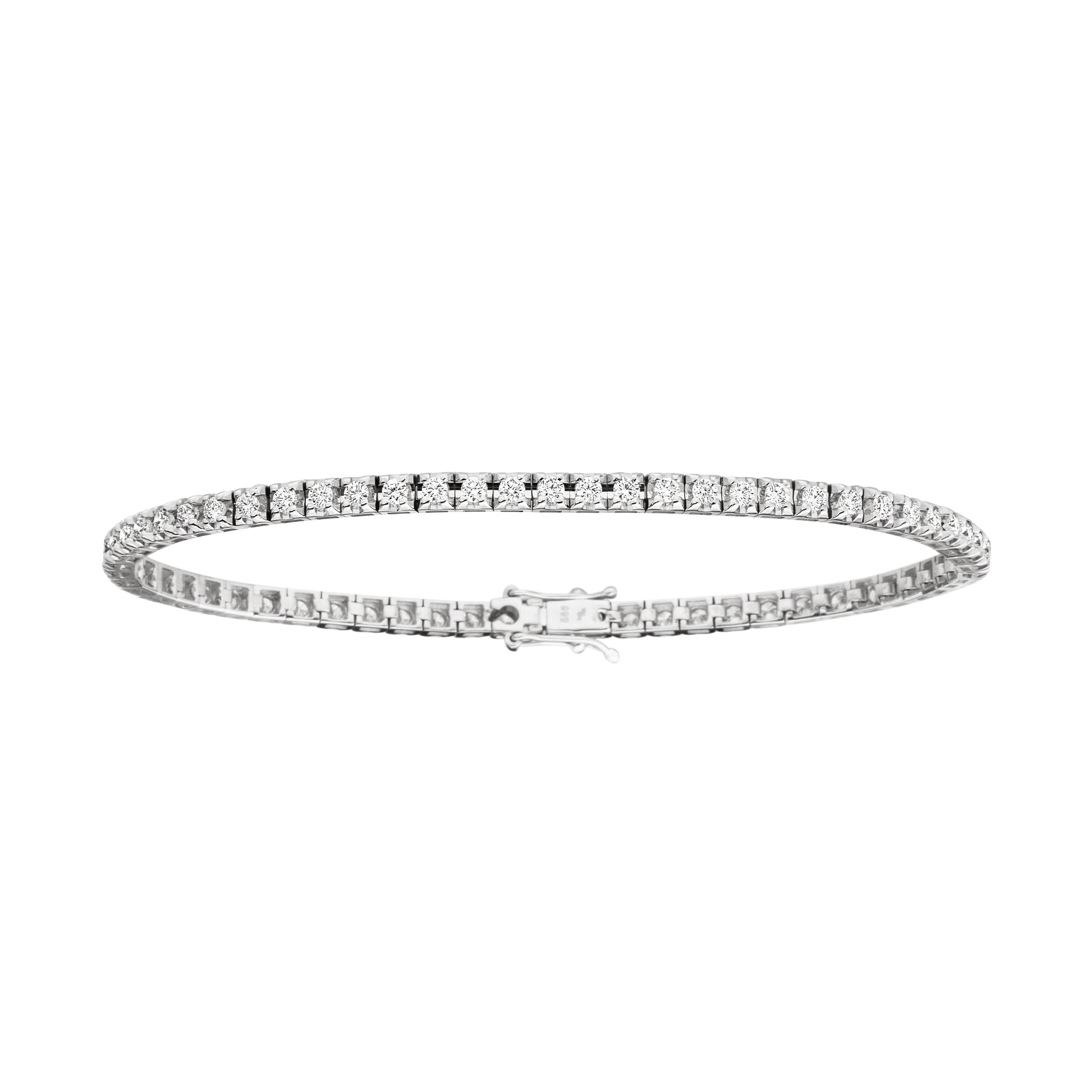 Weißgold Armband mit Brillanten