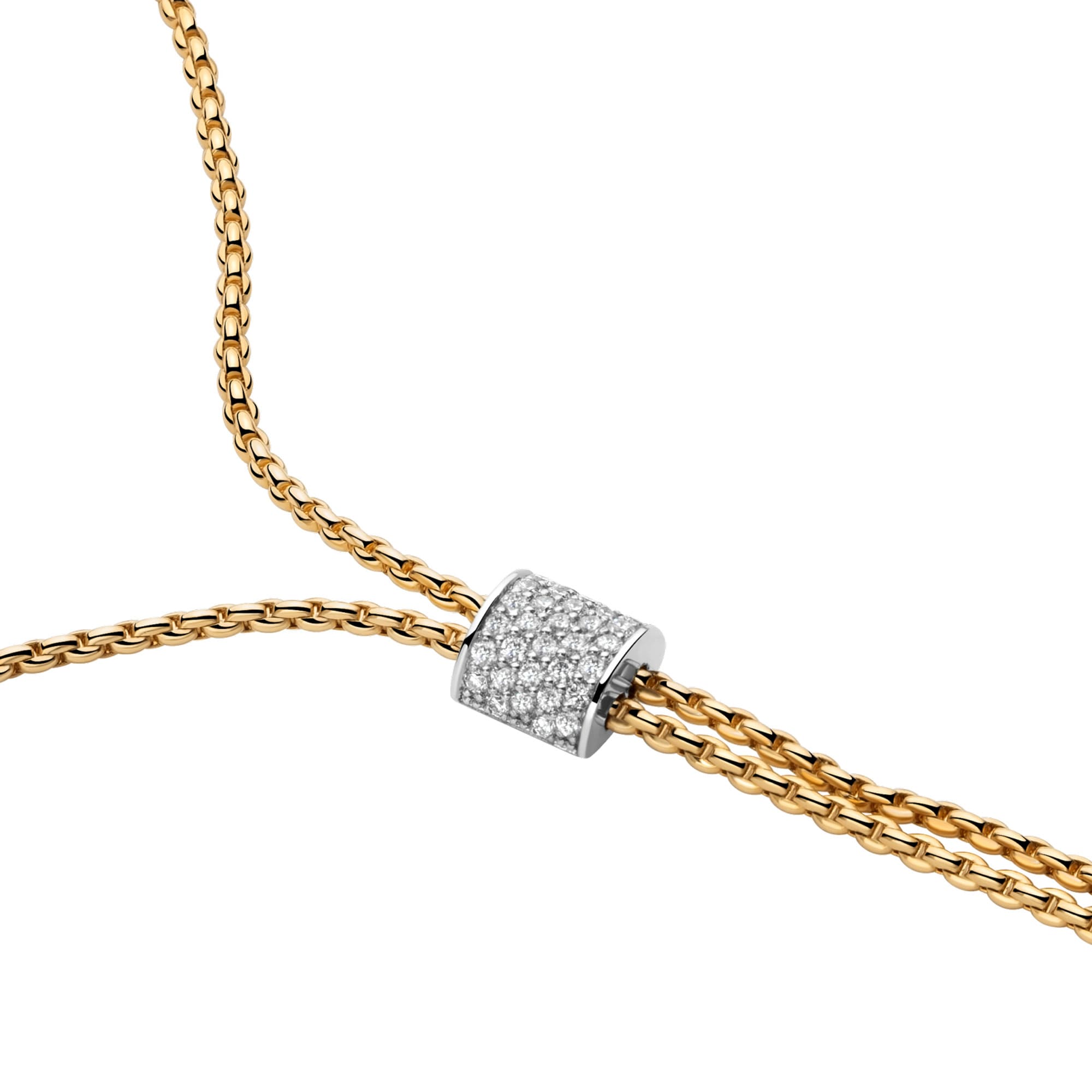 Slider Halskette Aria mit Pavé Diamanten