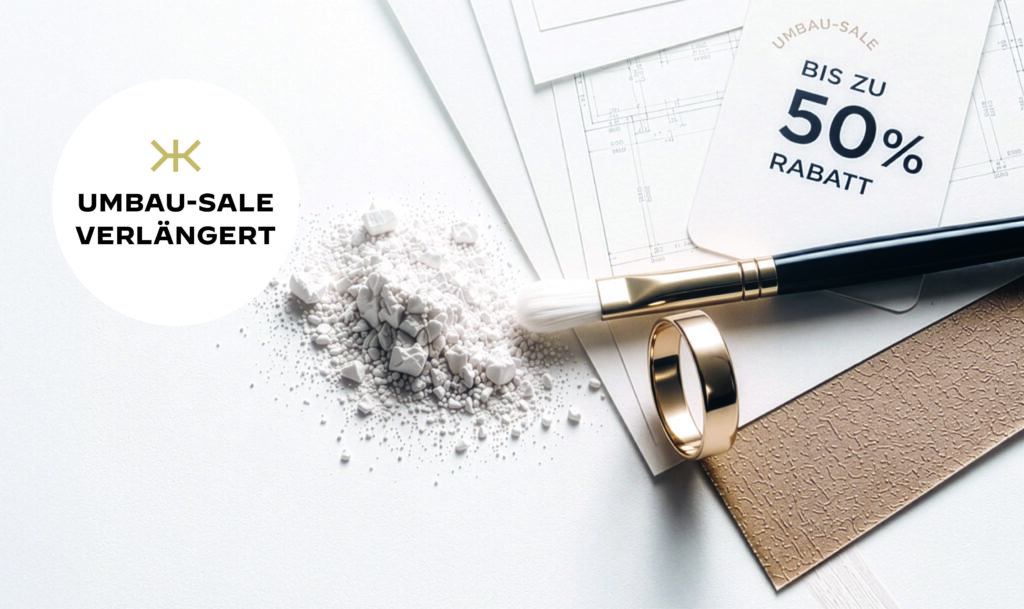 Umbau-Sale bei Juwelier Kraemer geht weiter